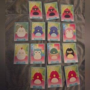 BOGO Squishmallows Trading Cards- Birds 14 Cards